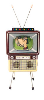 "COLOR T.V. BANK" WITH FLICKER/FLASHER SCREEN.