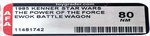 STAR WARS: THE POWER OF THE FORCE (1985) - EWOK BATTLE WAGON AFA 80 NM.