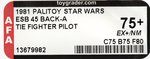 PALITOY STAR WARS: THE EMPIRE STRIKES BACK (1981) - IMPERIAL TIE FIGHTER PILOT 45 BACK AFA 75+ EX+/NM.