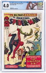 AMAZING SPIDER-MAN ANNUAL #1 1964 CGC 4.0 VG (FIRST SINISTER SIX).