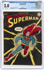 SUPERMAN #32 JANUARY-FEBRUARY 1945 CGC 2.0 GOOD.