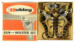 “HUBLEY GUN AND HOLSTER SET” BOXED VARIETY DOUBLE CAP GUN SET.