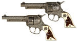 “HUBLEY GUN AND HOLSTER SET” BOXED VARIETY DOUBLE CAP GUN SET.