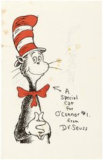 DR. SEUSS SIGNED CAT IN THE HAT STATIONERY.