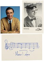 MISTER ROGERS NEIGHBORHOOD SIGNED TRIO.