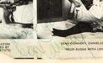 SEAN CONNERY SIGNED JAMES BOND CLIPPING.