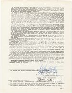 OZZIE NELSON SIGNED WRITERS CONTRACT.