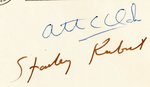 2001: A SPACE ODYSSEY SIGNED TRIO WITH STANLEY KUBRICK.