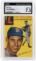 1954 TOPPS #250 TED WILLIAMS (HOF) CGC 7.5 NM+.