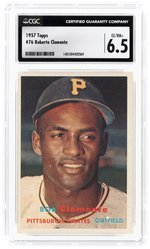 1957 TOPPS #76 ROBERTO CLEMENTE (HOF) CGC 6.5 EX/NM+.