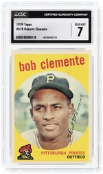 1959 TOPPS #478 ROBERTO CLEMENTE (HOF) CGC 7 NM.