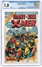 GIANT-SIZE X-MEN #1 SUMMER 1975 CGC 1.8 GOOD- (FIRST STORM, NIGHTCRAWLER, COLOSSUS & THUNDERBIRD).