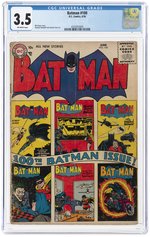 BATMAN #100 JUNE 1956 CGC 3.5 VG-.