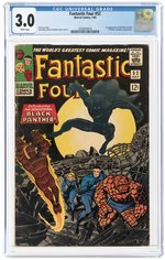 FANTASTIC FOUR #52 JULY 1966 CGC 3.0 GOOD/VG (FIRST BLACK PANTHER).