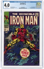 IRON MAN #1 MAY 1968 CGC 4.0 VG.