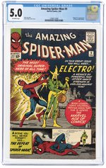 AMAZING SPIDER-MAN #9 FEBRUARY 1964 CGC 5.0 VG/FINE (FIRST ELECTRO).
