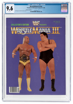 WRESTLEMANIA III #NN PROGRAM 1987 CGC 9.6 NM+.