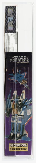 TRANSFORMERS (1984) SERIES 1 JET - THUNDERCRACKER AFA 75+ EX+/NM (NO RUBSIGN).