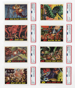 1962 TOPPS MARS ATTACKS GUM CARDS COMPLETE SET PSA GRADED.