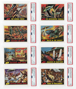 1962 TOPPS MARS ATTACKS GUM CARDS COMPLETE SET PSA GRADED.