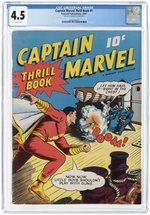 CAPTAIN MARVEL THRILL BOOK #1 1941 CGC 4.5 VG+.