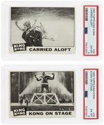 1965 TOPPS KING KONG TEST CARDS #26 & #36 LOT OF 2 PSA GRADED.