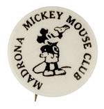 RARE EARLY MICKEY WEARING BUTTON MOVIE CLUB.
