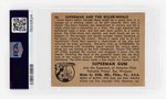 1940 GUM INC. SUPERMAN GUM CARD #56 "SUPERMAN AND THE KILLER WHALE" HIGH NUMBER PSA 2.5 GOOD+.