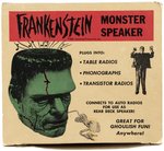 HOLY GRAIL 1964 FRANKENSTEIN SPEAKER WITH BOX COMPLETE AND ALL ORIGINAL.
