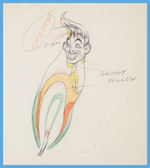 SILLY SYMPHONIES - MOTH AND THE FLAME PRODUCTION DRAWING PAIR.