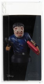 STAR WARS (2021) - SNAGGLETOOTH (BLUE, HOLIDAY) 1:7 SCALE MINI-BUST AFA UNCIRCULATED 9.0 (HOLIDAY GIFT EXCLUSIVE).