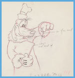 POLAR TRAPPERS PRODUCTION DRAWING FEATURING GOOFY.