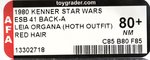 STAR WARS: THE EMPIRE STRIKES BACK (1980) - LEIA ORGANA (HOTH OUTFIT) 41 BACK-A AFA 80+ NM (RED HAIR).