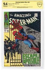 AMAZING SPIDER-MAN #65 OCTOBER 1968 CBCS VERIFIED SIGNATURE 9.4 NM (DOUBLE COVER).