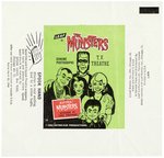 1964 LEAF THE MUNSTERS GUM CARD SET WITH DISPLAY BOX AND WRAPPER.