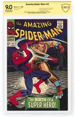 AMAZING SPIDER-MAN #42 NOVEMBER 1966 CBCS VERIFIED SIGNATURE 9.0 VF/NM.