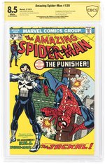 AMAZING SPIDER-MAN #129 FEBRUARY 1974 CBCS VERIFIED SIGNATURE 8.5 VF+ (FIRST PUNISHER).