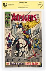 AVENGERS #48 JANUARY 1968 CBCS VERIFIED SIGNATURE 8.5 VF+ (FIRST NEW BLACK KNIGHT).