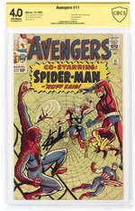 AVENGERS #11 DECEMBER 1964 CBCS VERIFIED SIGNATURE 4.0 VG.