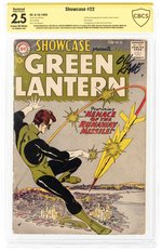 SHOWCASE #22 SEPTEMBER-OCTOBER 1959 CBCS VERIFIED SIGNATURE 2.5 GOOD+ RESTORED SLIGHT AMATEUR (FIRST SILVER AGE GREEN LANTERN).