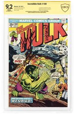 INCREDIBLE HULK #180 OCTOBER 1974 CBCS VERIFIED SIGNATURE 9.2 NM (FIRST WOLVERINE CAMEO).