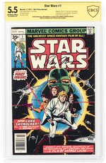 STAR WARS #1 JULY 1977 CBCS VERIFIED SIGNATURE 5.5 FINE- (35¢ VARIANT).