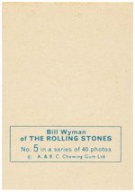 1965 A&BC ROLLING STONES ENGLISH GUM CARD SET.