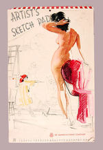 K.O. MUNSON 1951 "ARTISTS SKETCH PAD" PIN-UP CALENDAR.