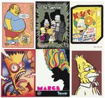 2001 INKWORKS SIMPSONS MANIA MASTER SET W/PSA GRADED SET OF VOICE ACTOR AUTOGRAPHED CARDS.