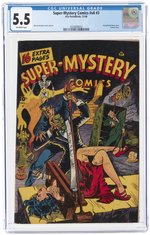 SUPER-MYSTERY COMICS VOL. 6 #3 DECEMBER 1946 CGC 5.5 FINE-.