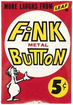 1965 LEAF FINK BUTTONS FULL DISPLAY BOX (BASIL WOLVERTON ART).