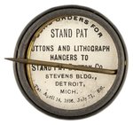 CLASSIC "STAND PAT" ROOSEVELT 1904 BUTTON.