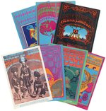 FAMILY DOG COLLECTION OF 115 PSYCHEDELIC CONCERT HANDBILLS & POSTCARDS.