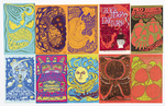 BILL GRAHAM PRESENTS COLLECTION OF 207 FILLMORE PSYCHEDELIC CONCERT HANDBILLS & POSTCARDS.